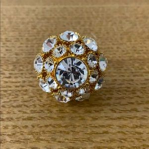 kate spade flower crystals ring